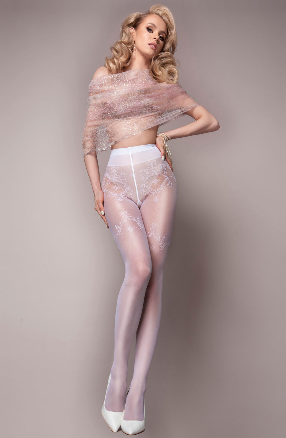 Ballerina 581 White Tights - Tights