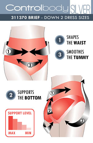 Control Body 311370 High Waist Shaping Brief Nero - Nero