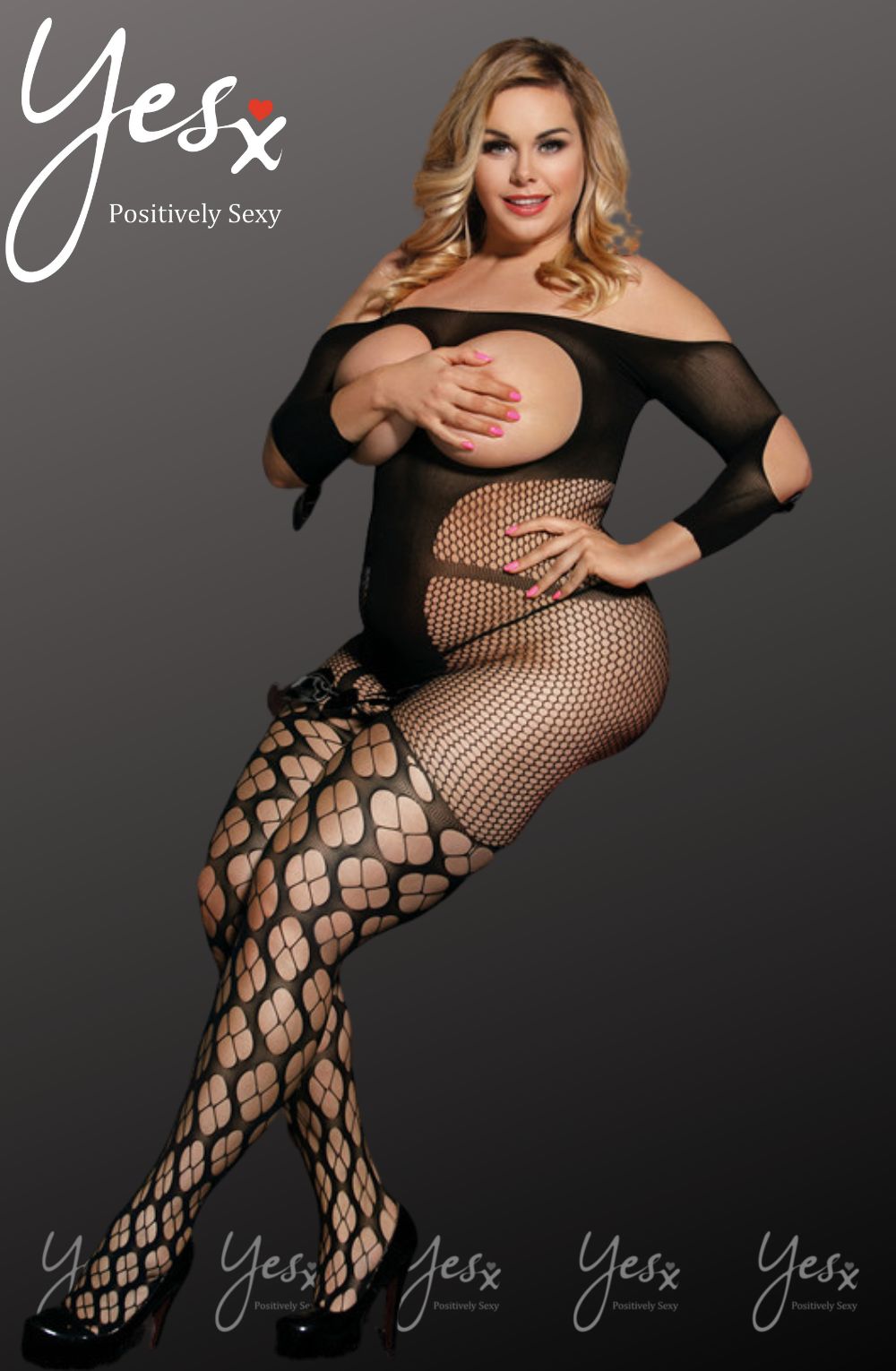 YesX YX815Q Bodystocking up to 5XL - Bodystocking