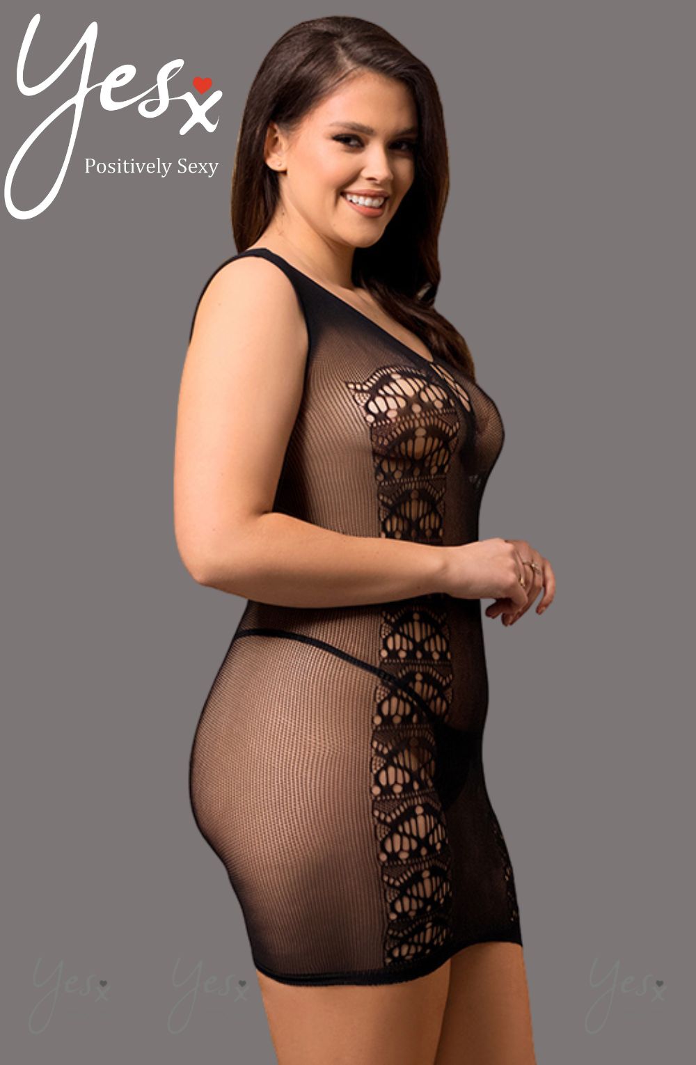 YesX YX820Q Plus size Dress - Black / One Size (Plus) -