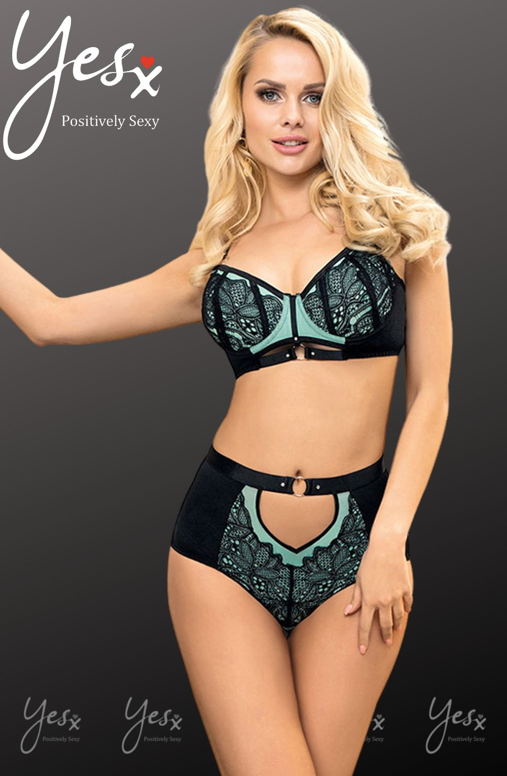 YesX YX830 Blue Bra Set - Bra Set