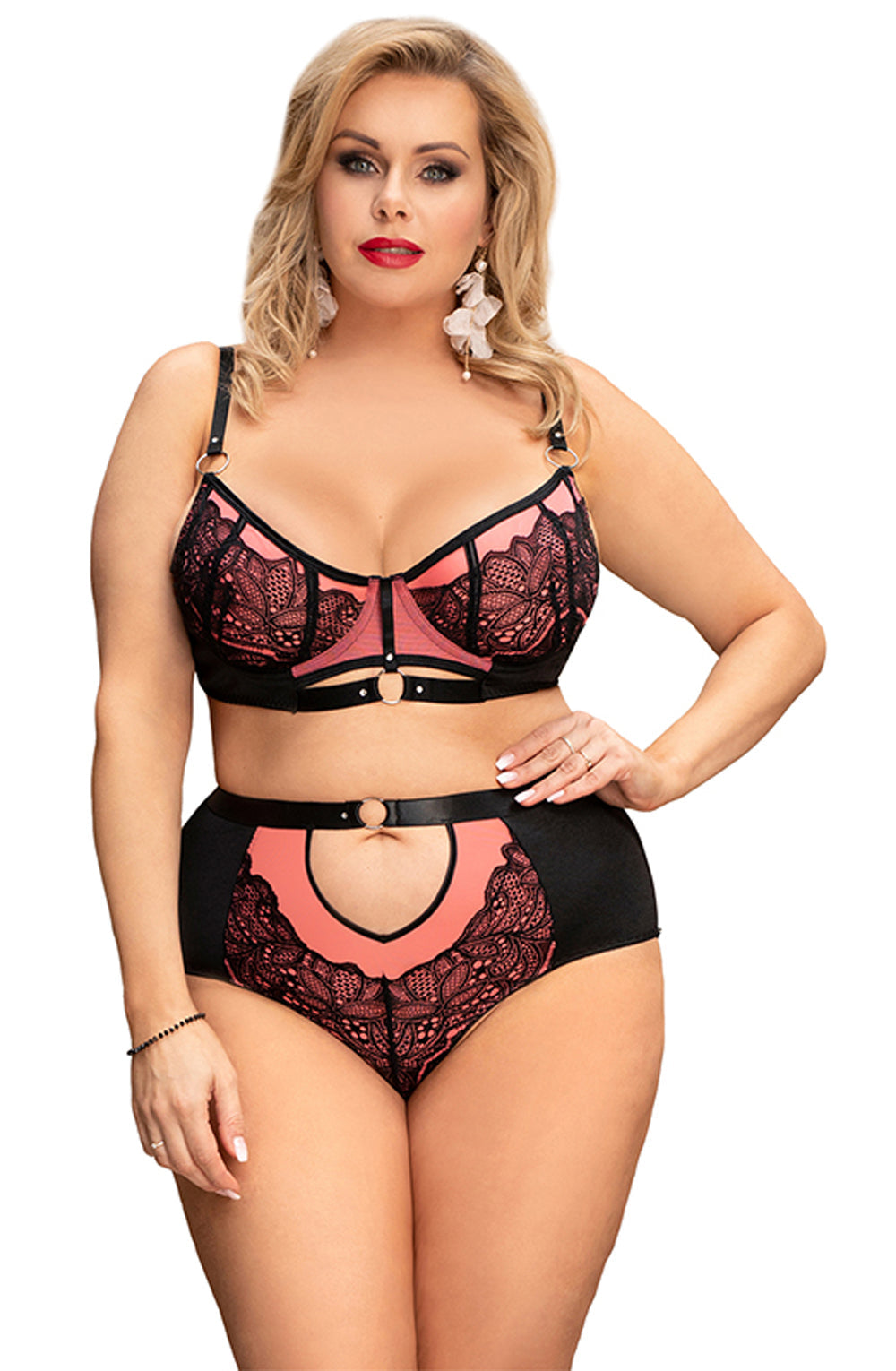 YesX YX831Q Bra Set Pink - Bra Set