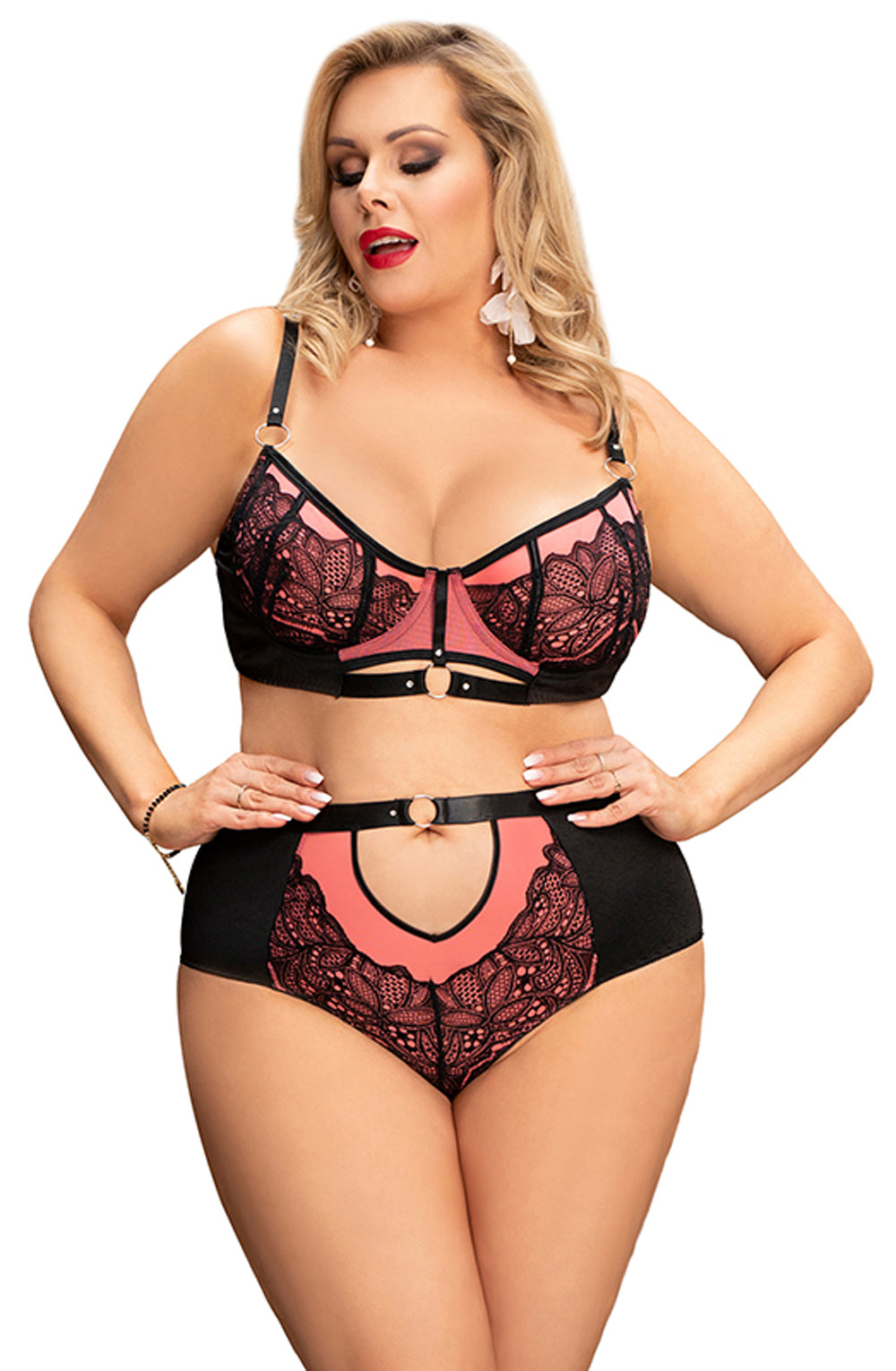 YesX YX831Q Bra Set Pink - Bra Set