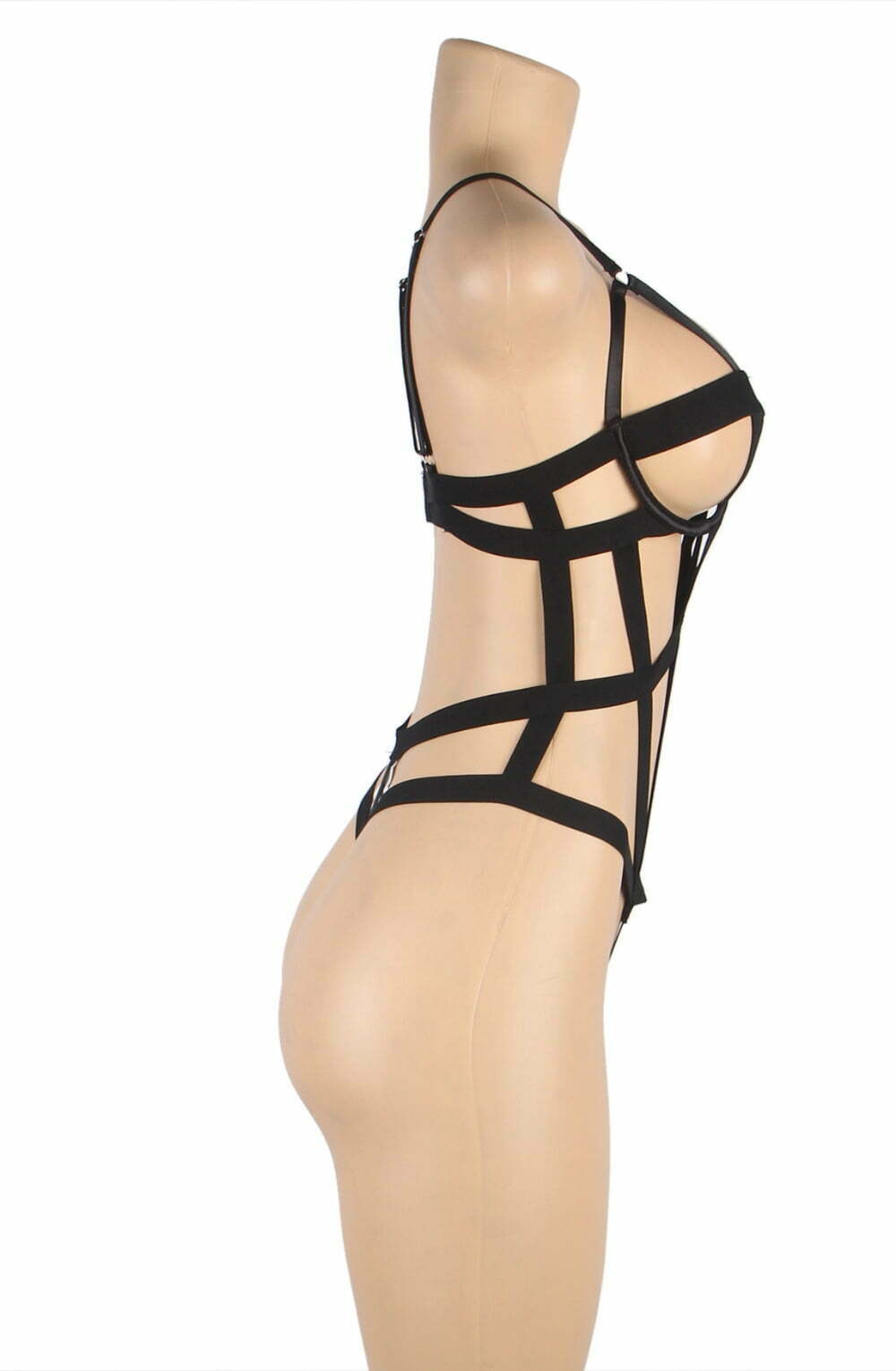 YesX YX844Q Body Black - Bodysuit