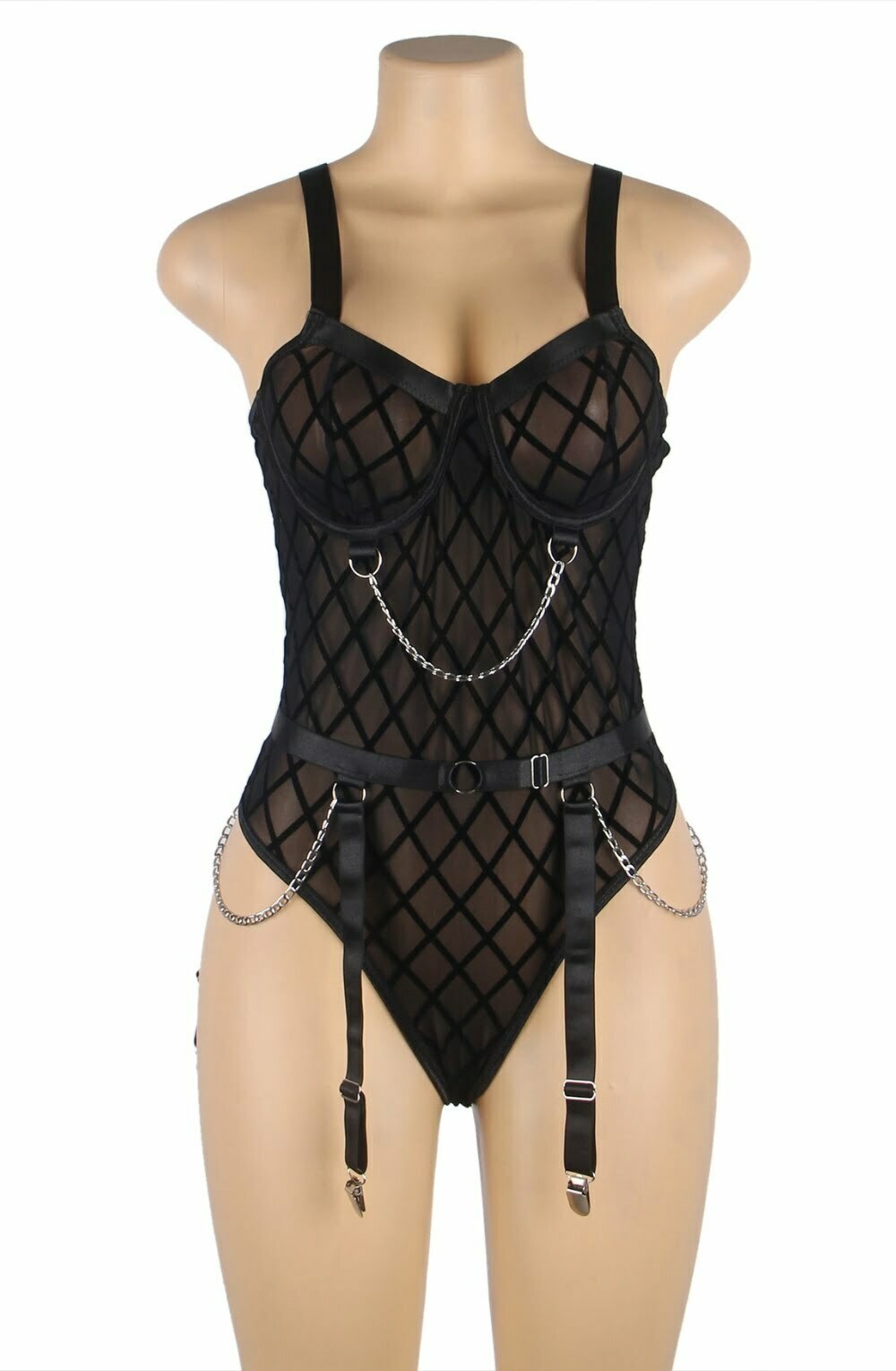 YesX YX846Q Black Body - Bodysuit