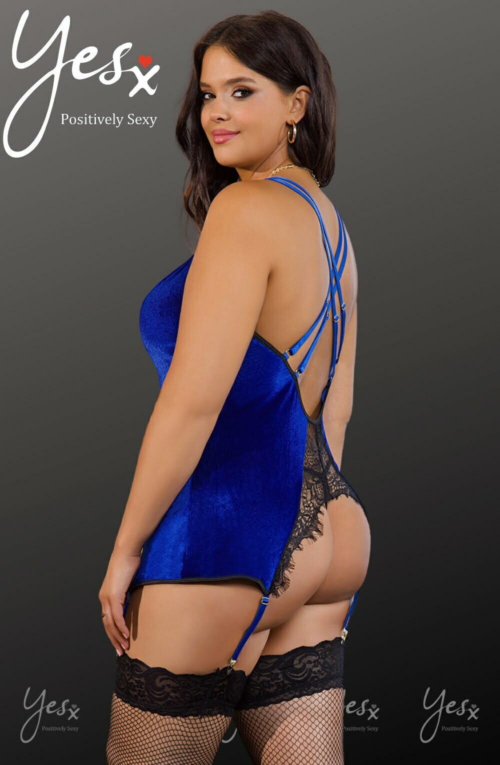 YesX YX847Q Gartered Babydoll - Babydolls