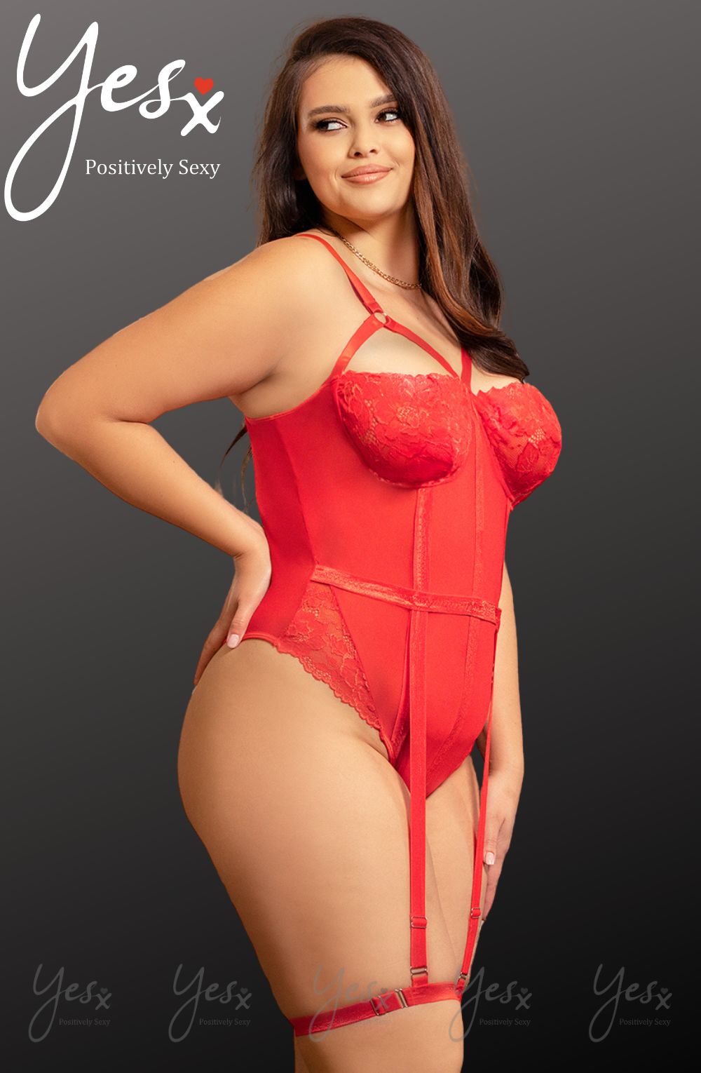 YesX YX858Q Red Bodysuit - Bodysuit
