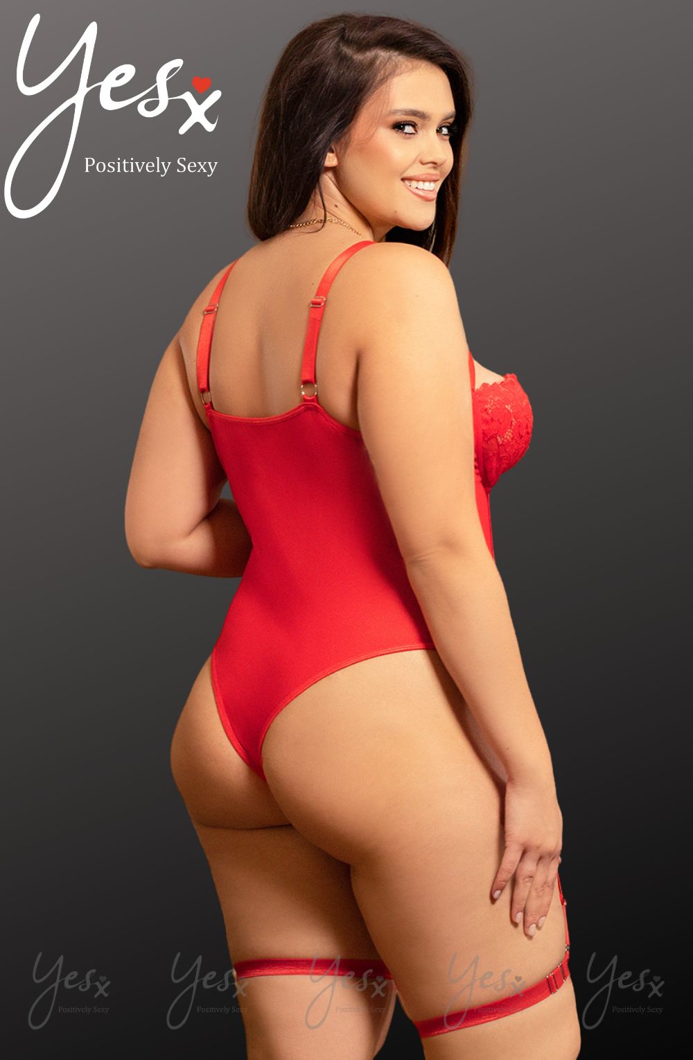 YesX YX858Q Red Bodysuit - Bodysuit