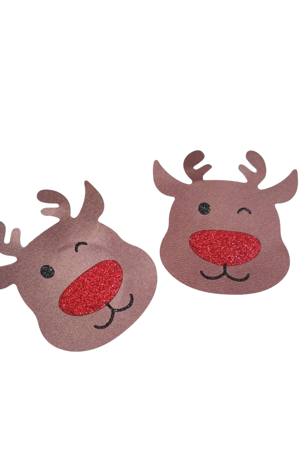 YesX YX960 Brown/Red Reindeer Nipple Covers - Brown / One