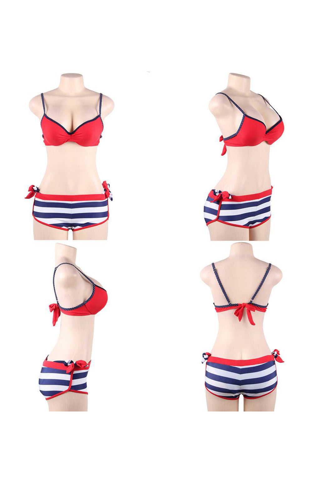YesX YX964 Bikini 3 Piece Set Red - Bikini 3 Piece Set