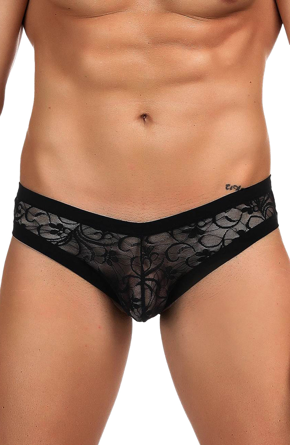 YesX YX973 Mens Brief Black - Men’s Brief