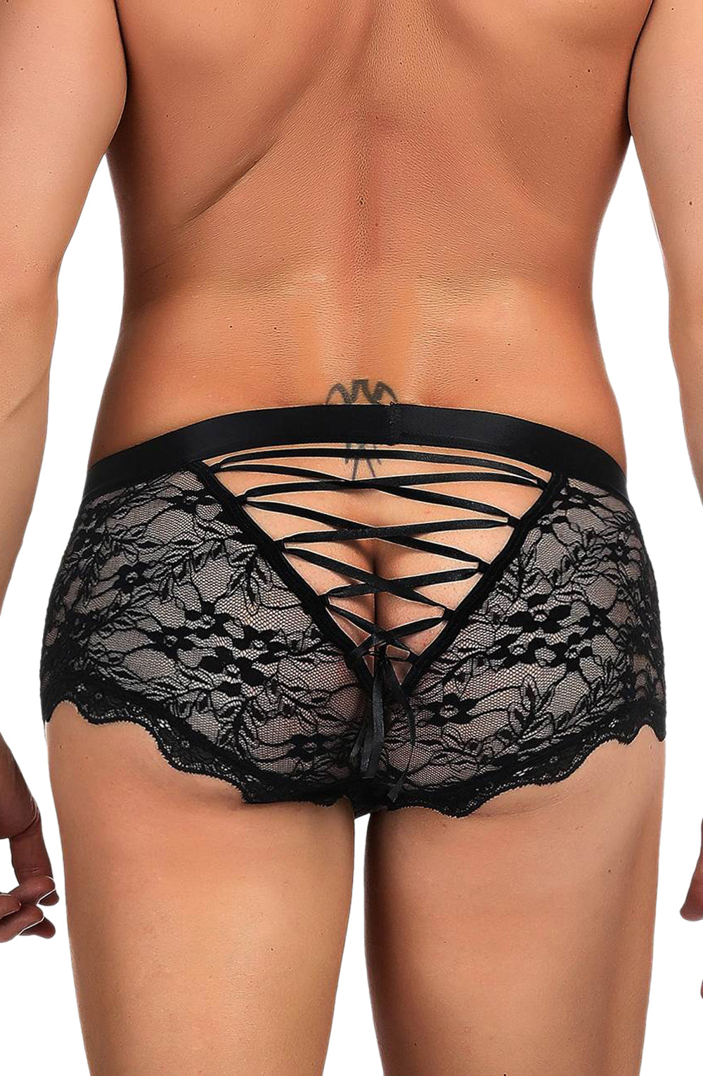 YesX YX975 Men’s Boxer Brief Black - Men’s Boxer