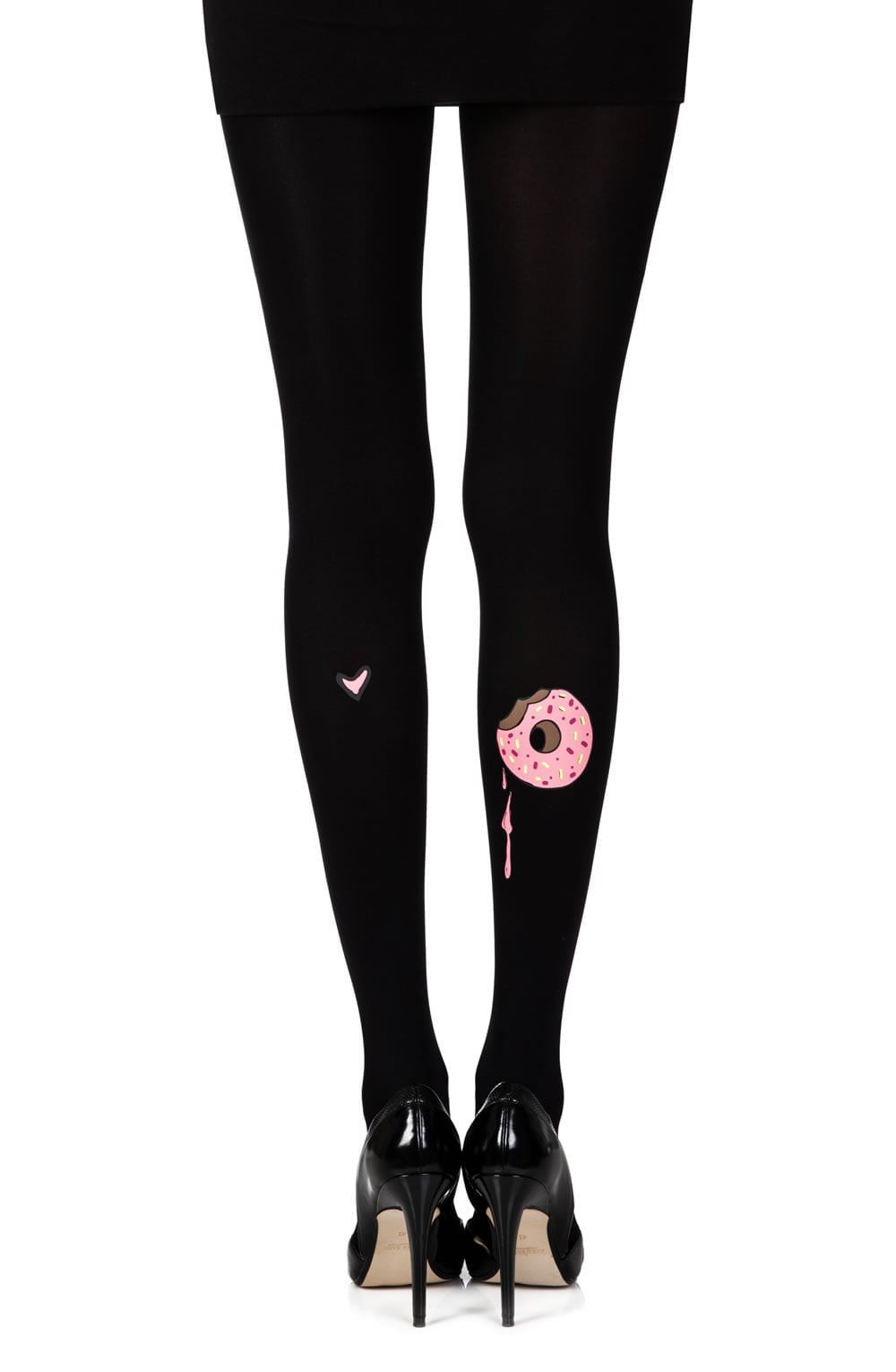 Zohara A Donut Bite Black Print Tights