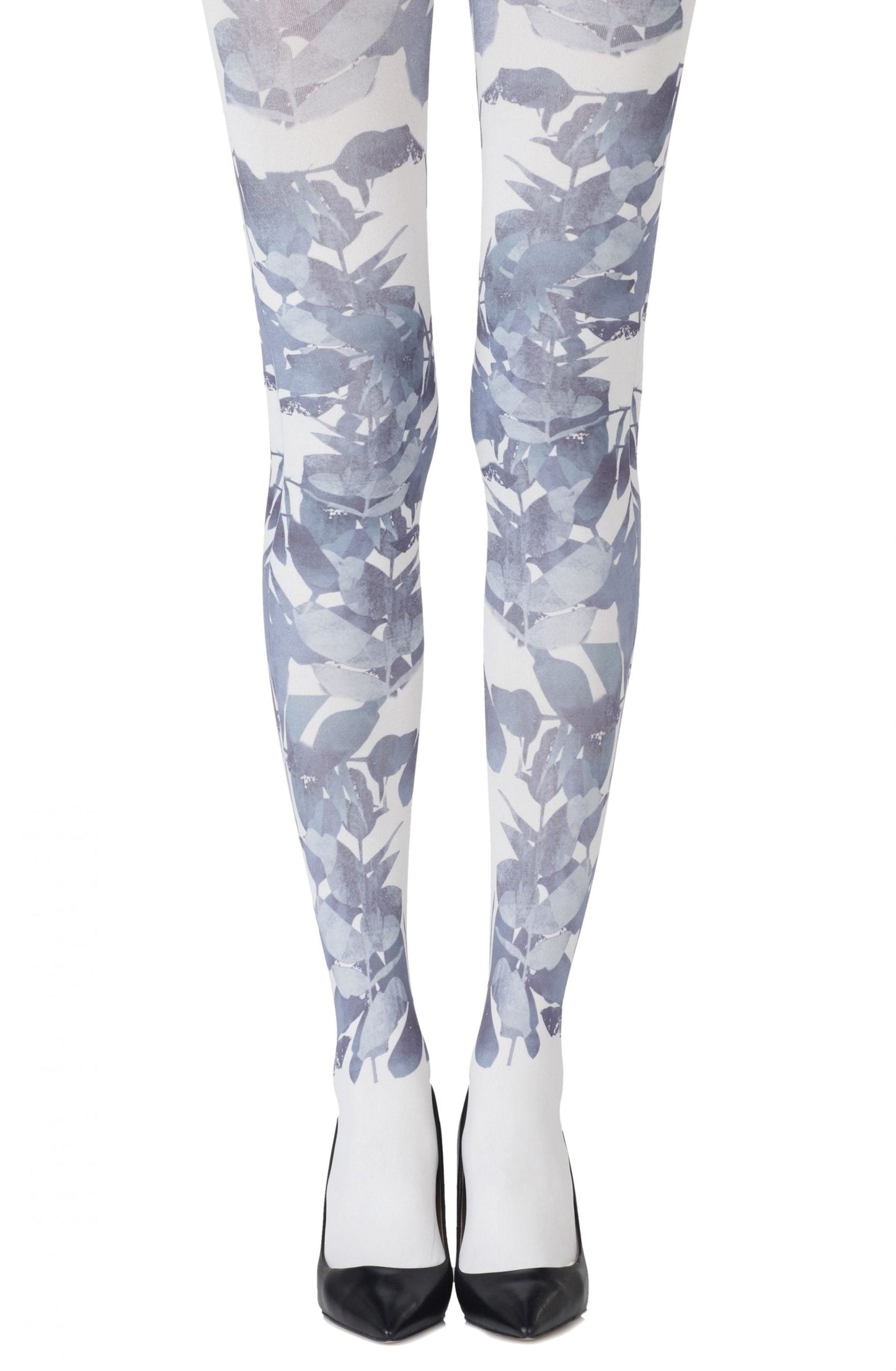 Zohara Don’t Leave Me Cream Tights - Cream/Blue / Size 2