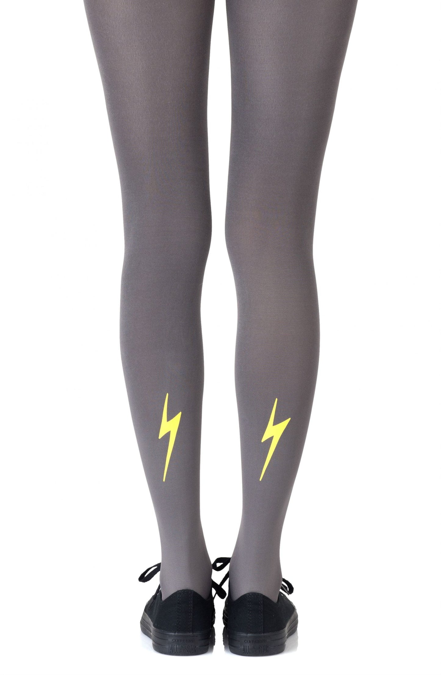 Zohara Electric Feel Yellow Print Tights
