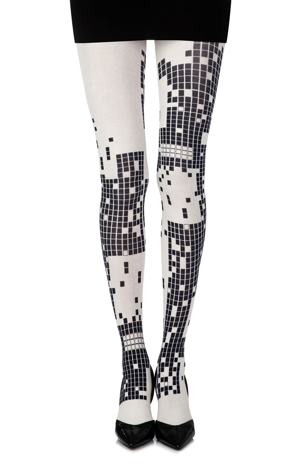 Zohara Game Boy Cream Print Tights