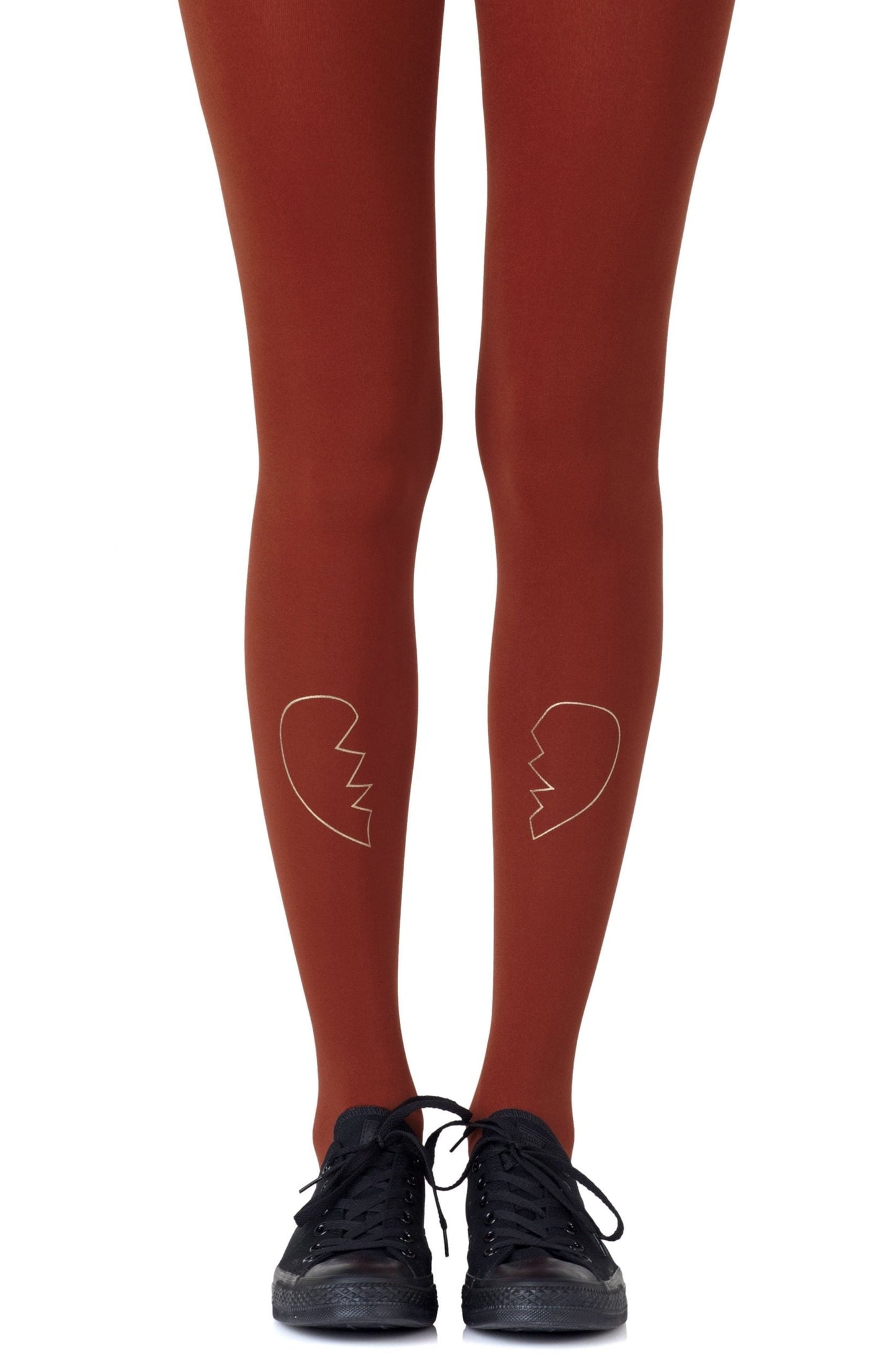 Zohara Heartbreaker Rust Tights