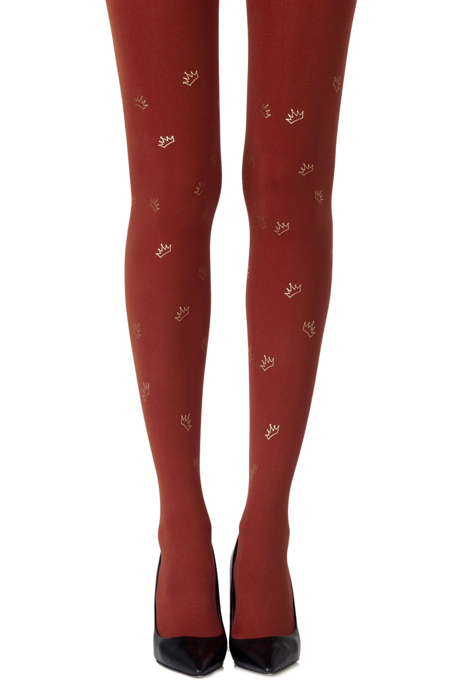 Zohara Royal Treatment Rust Print Tights