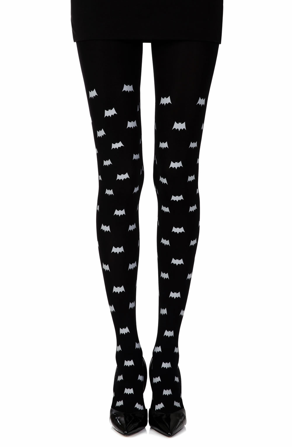 Zohara Super Hero Black Print Tights