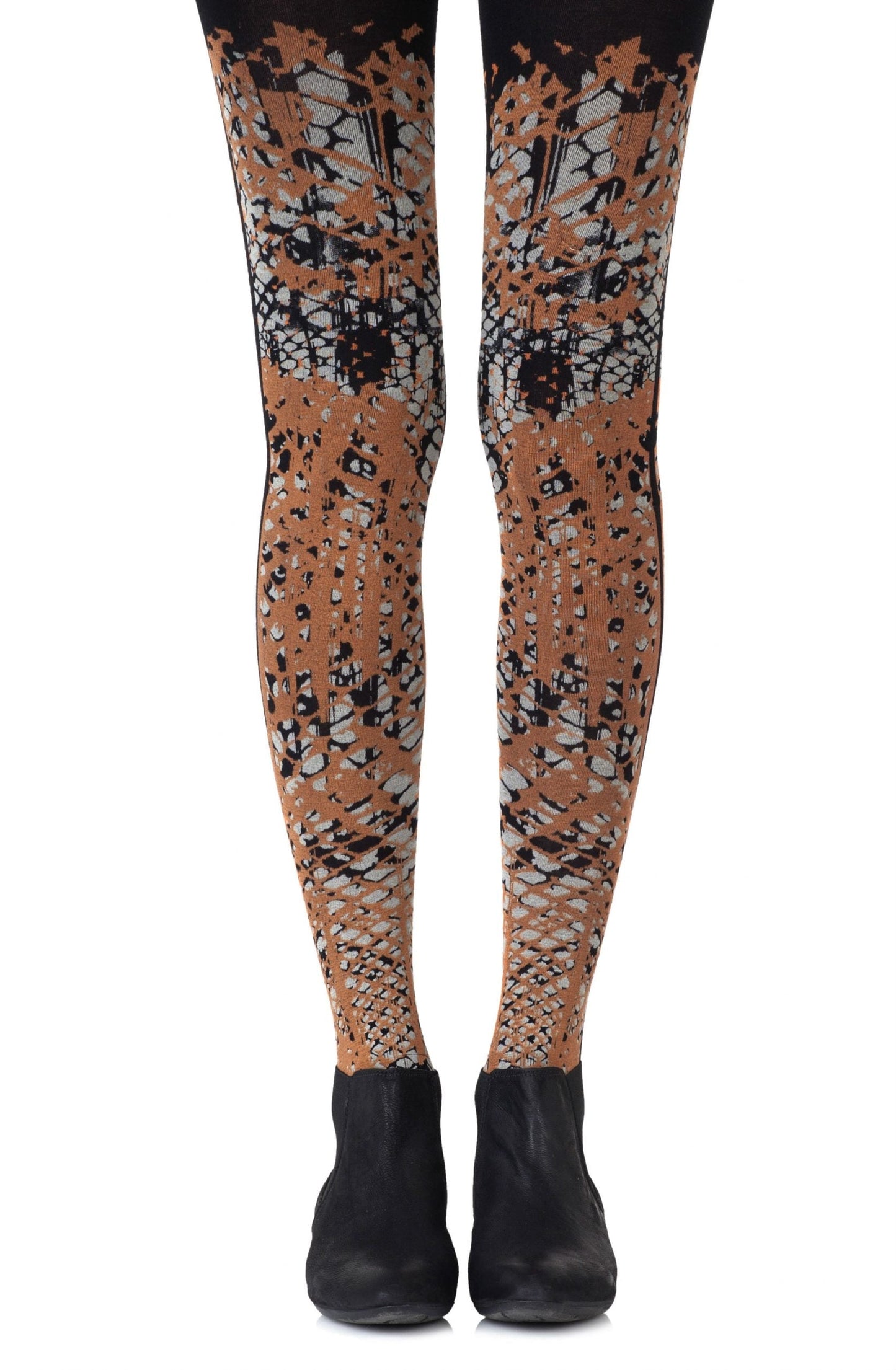 Zohara Tip The Scale Orange Tights