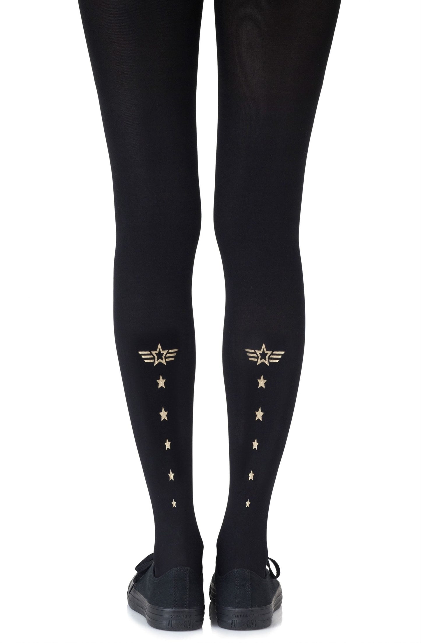 Zohara Top Gun Gold Print Tights