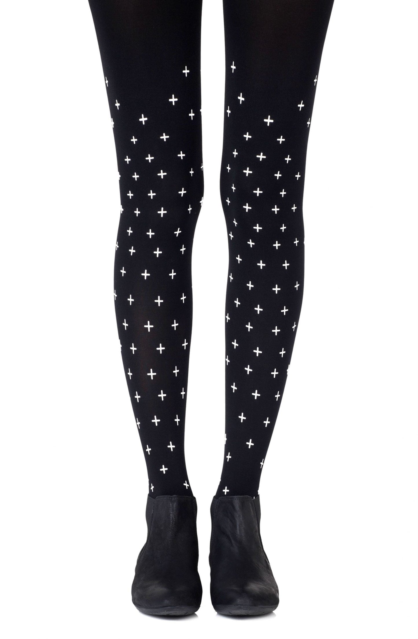Zohara You + Me = Love Black Tights