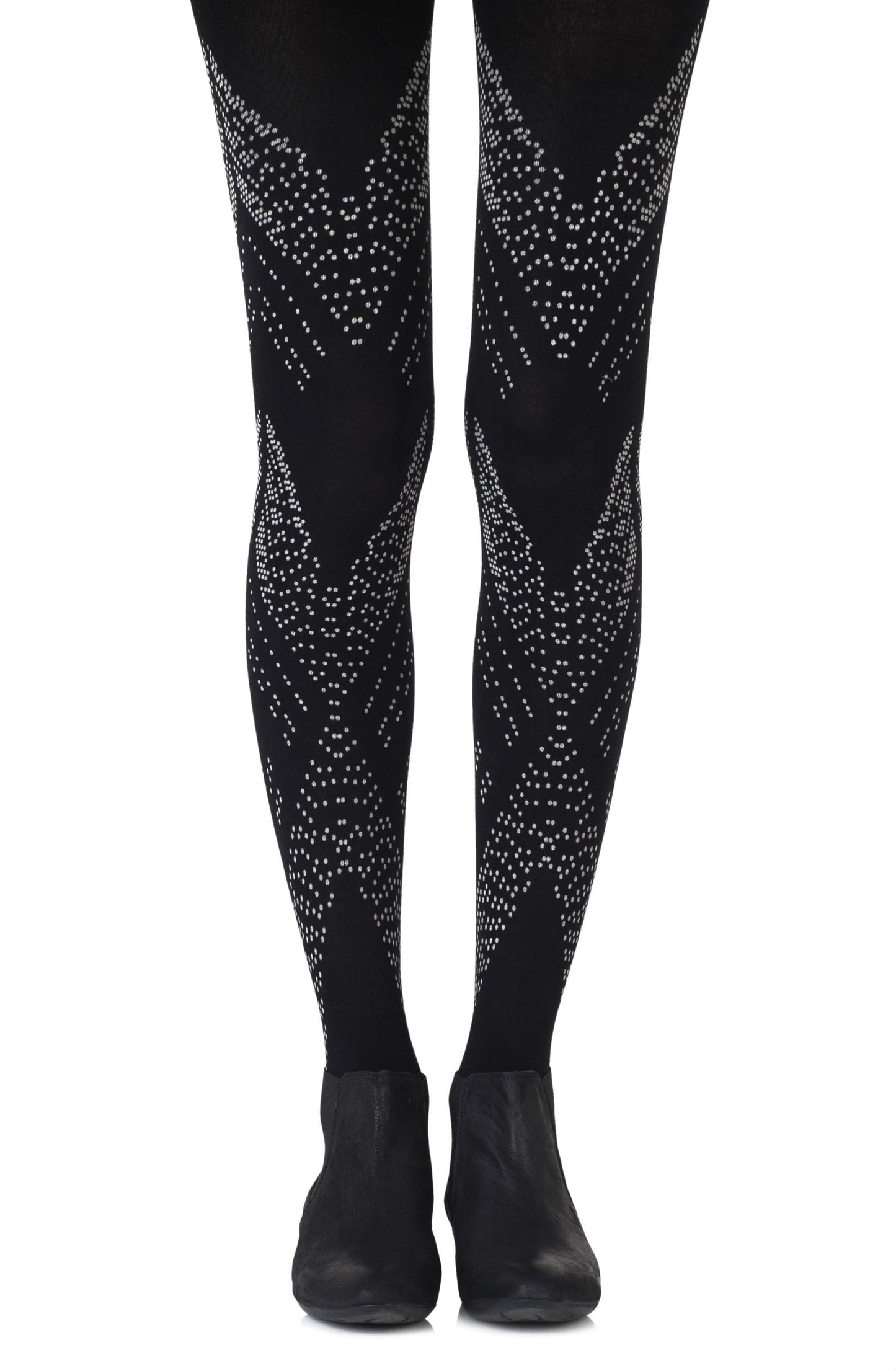 Zohara You’re My Darling Angle Black Tights