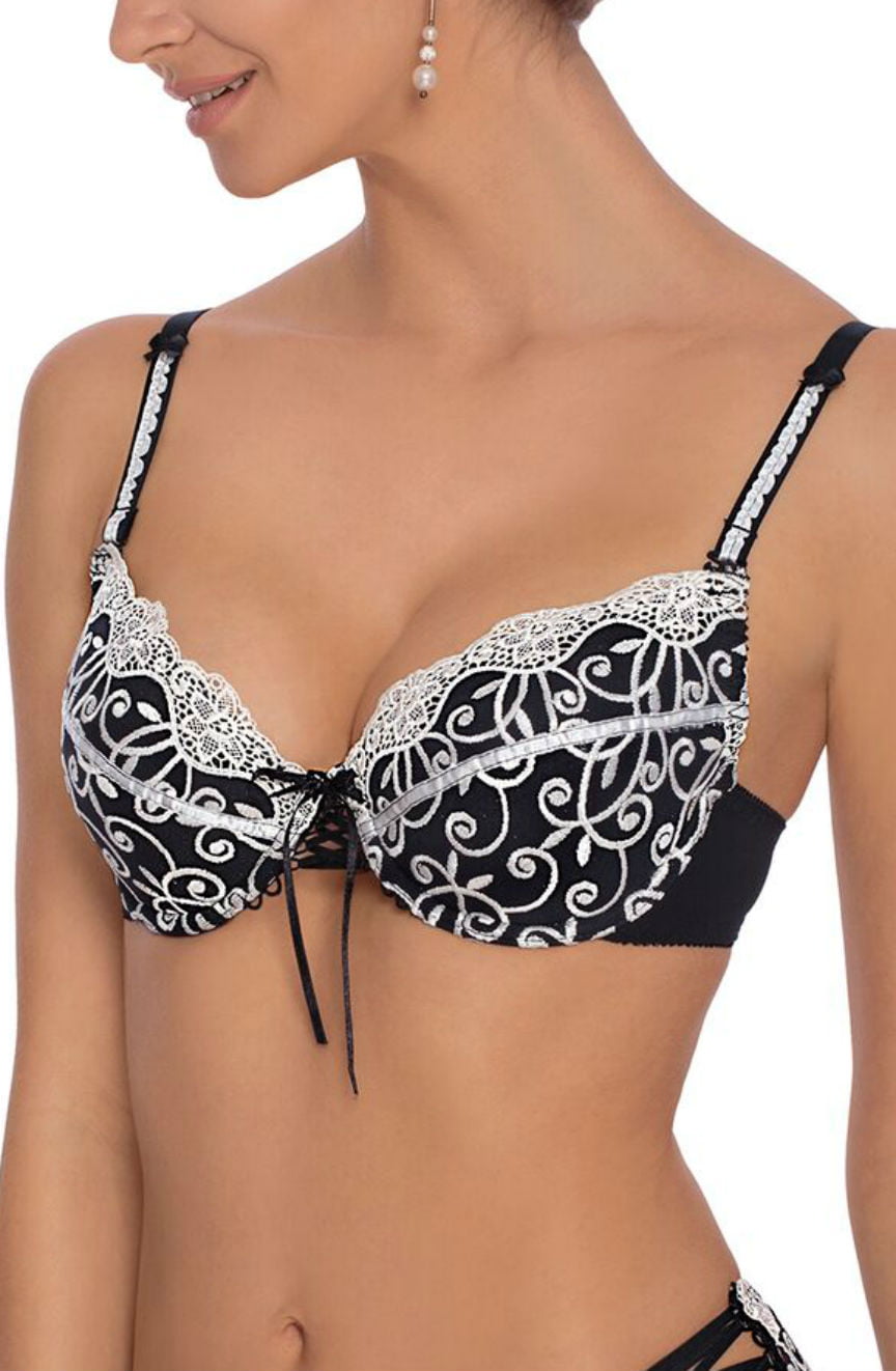 Roza Ginewra Bra - Black / 36A