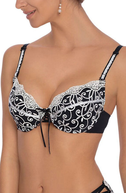 Roza Ginewra Bra - Black / 36A