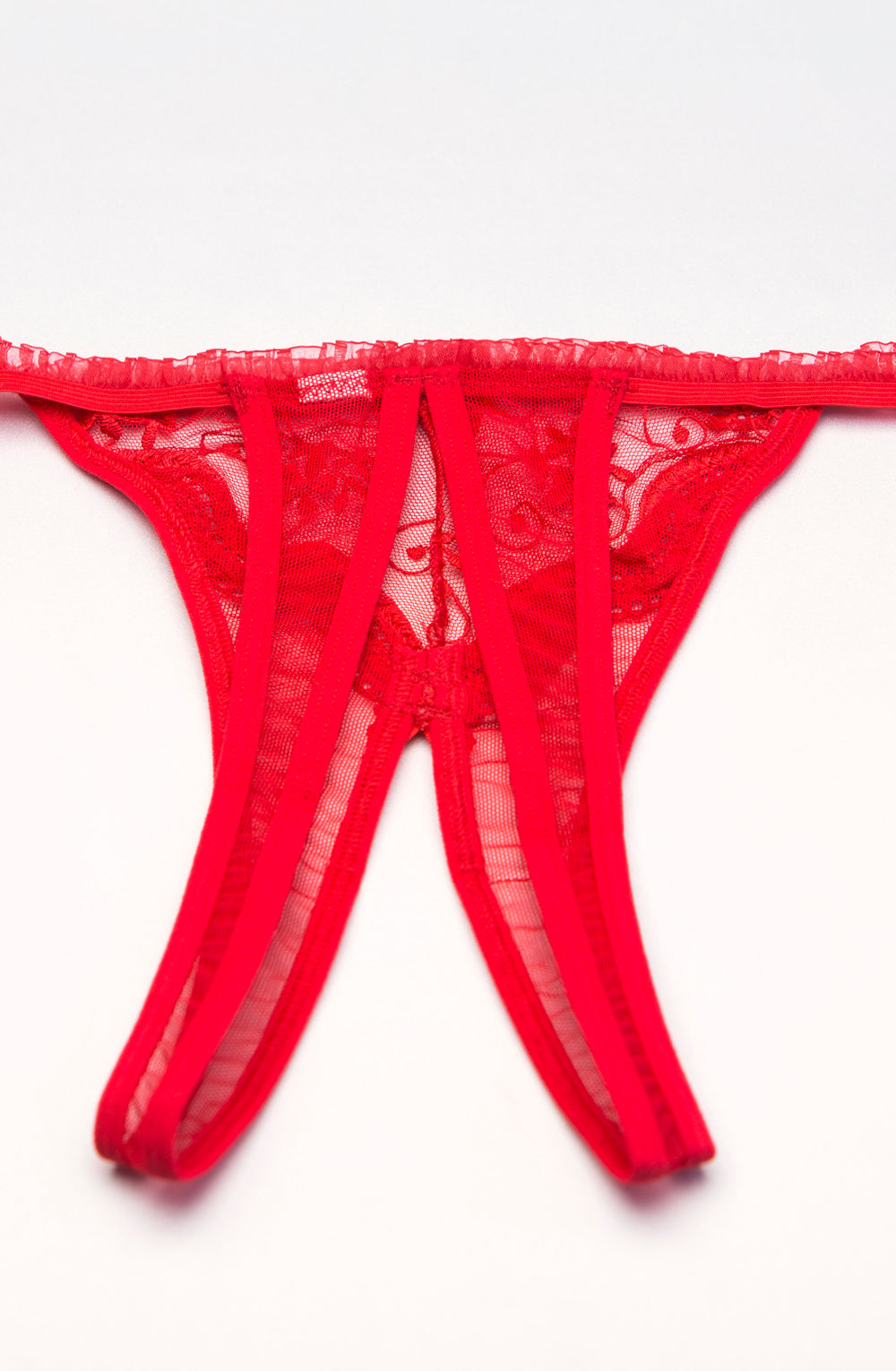 Shirley of Hollywood 10 Thong Red - Red / One Size