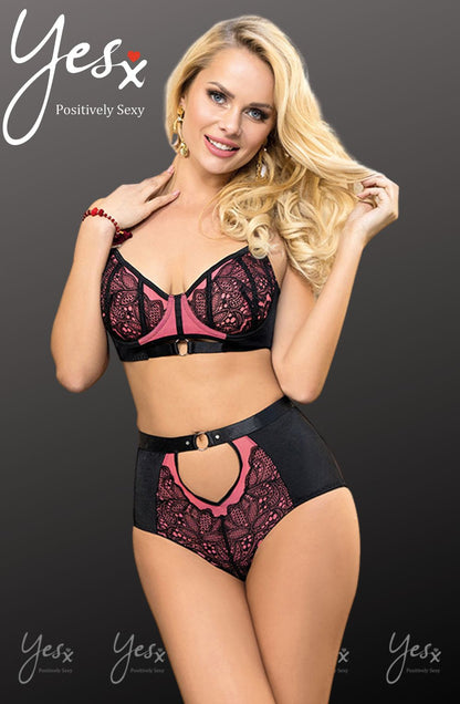 YesX YX831 Bra Set Pink - Bra Set