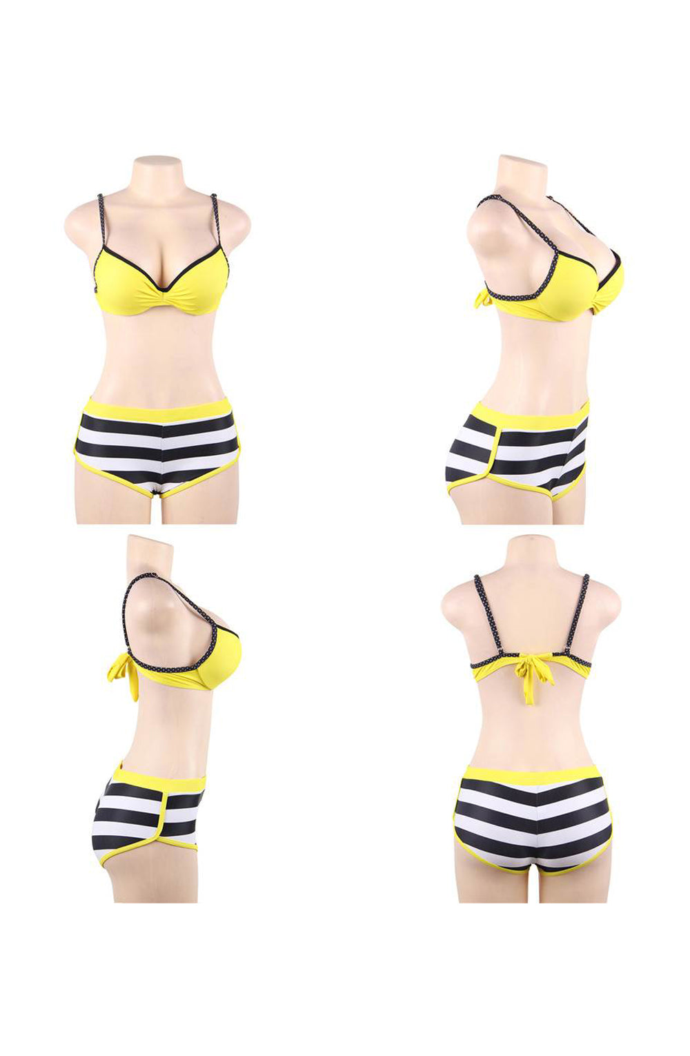 YesX YX963 Bikini 3 Piece Set Yellow - Bikini 3 Piece Set