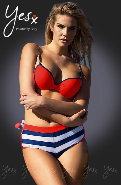 YesX YX964 Bikini 3 Piece Set Red - Bikini 3 Piece Set