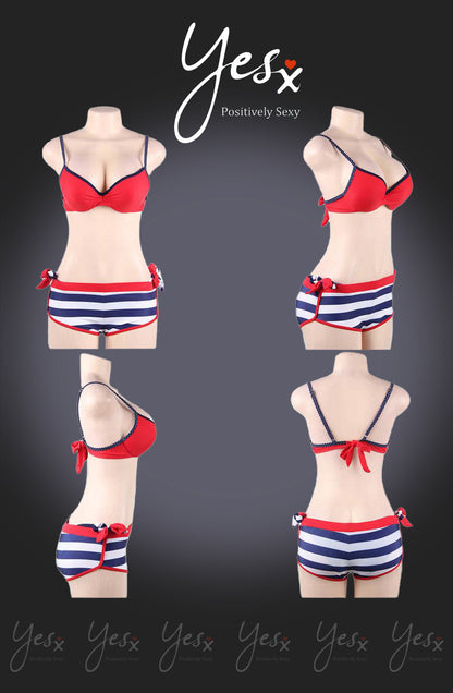 YesX YX964 Bikini 3 Piece Set Red - Bikini 3 Piece Set