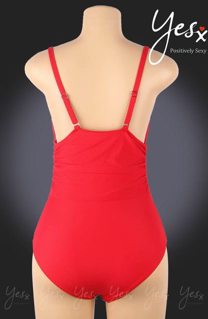 YesX YX967 One Piece Swimsuit Red - One Piece Swimsuit