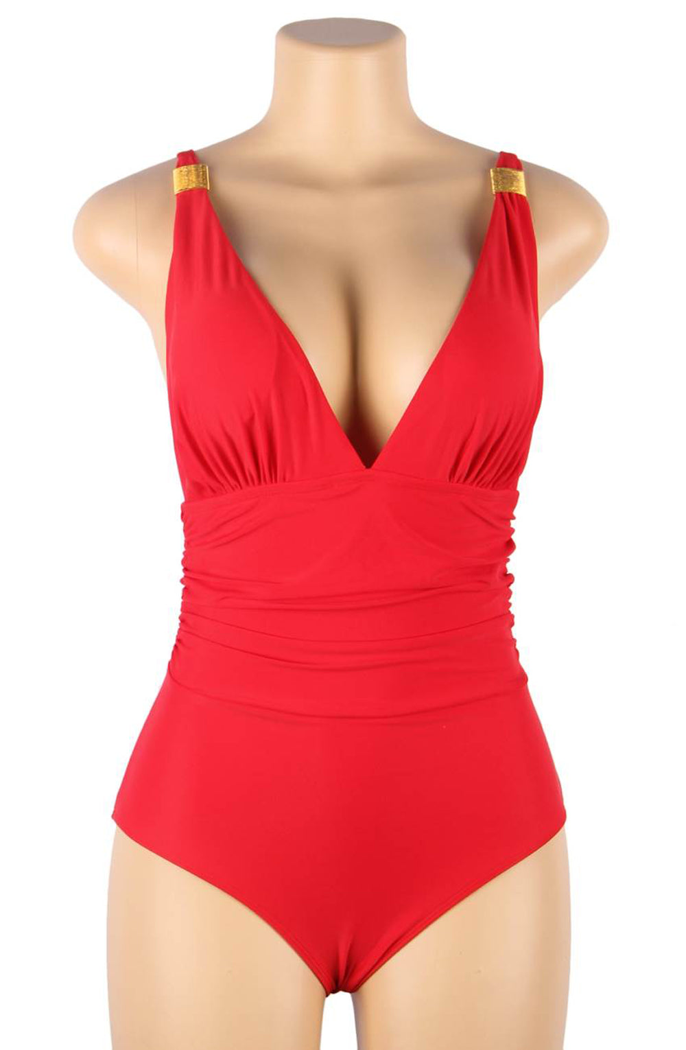 YesX YX967 One Piece Swimsuit Red - One Piece Swimsuit