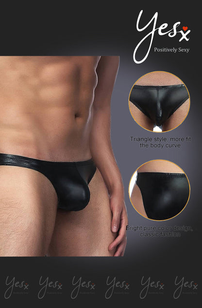 YesX YX969 Men’s Brief Black - Men’s Brief