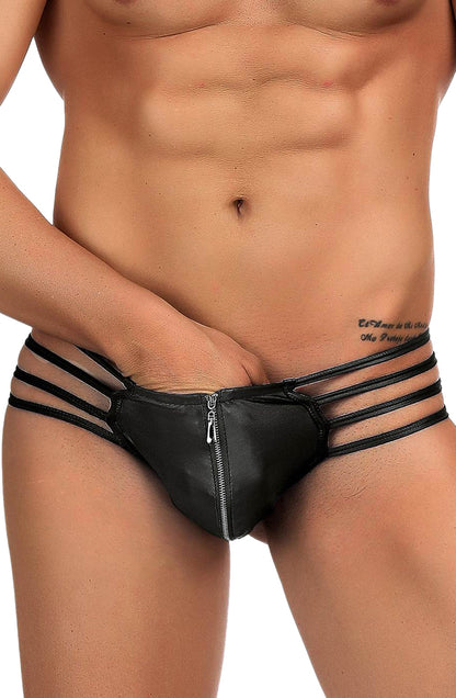 YesX YX971 Men’s Thong Black - Men’s Thong