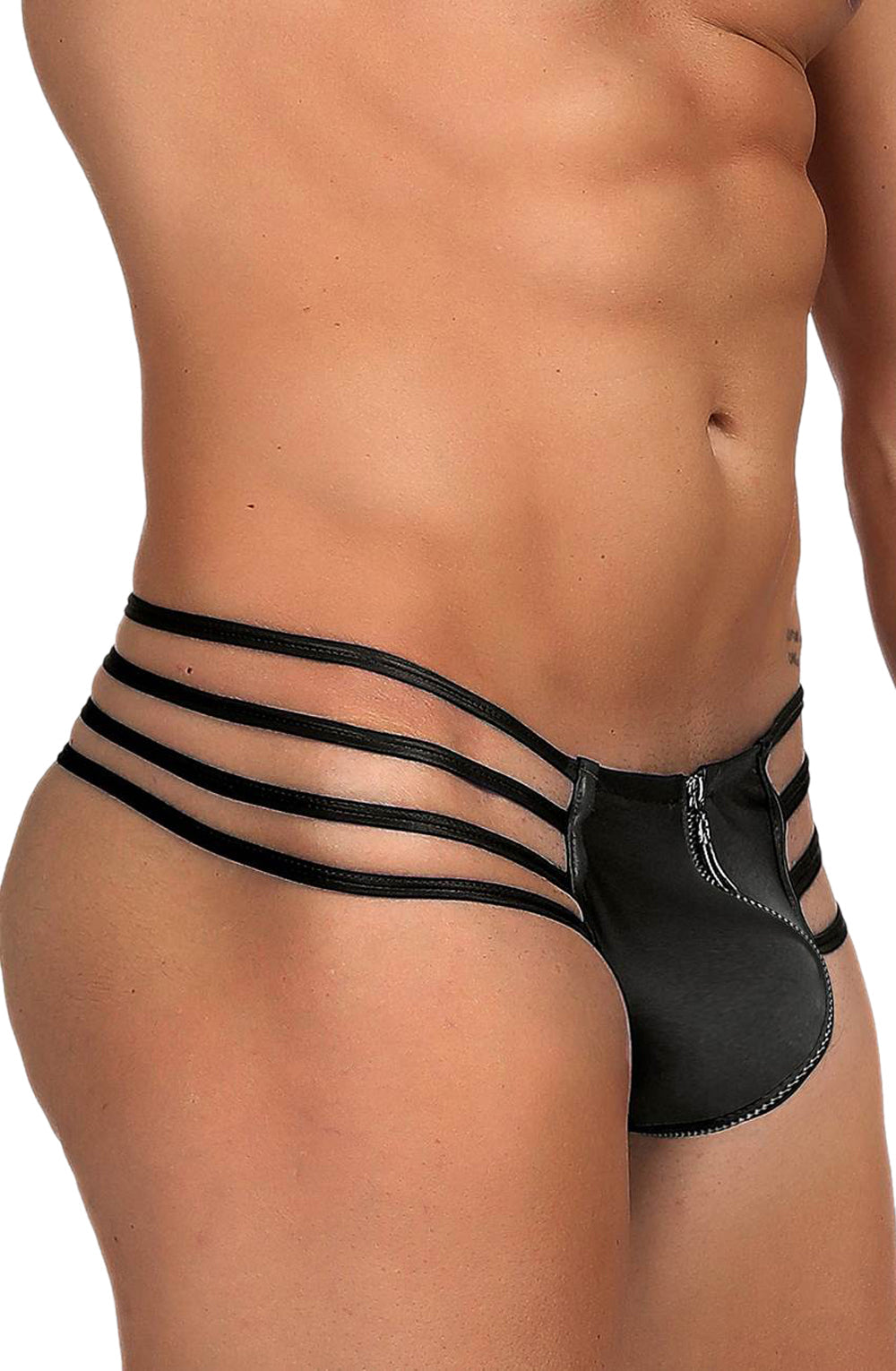 YesX YX971 Men’s Thong Black - Men’s Thong