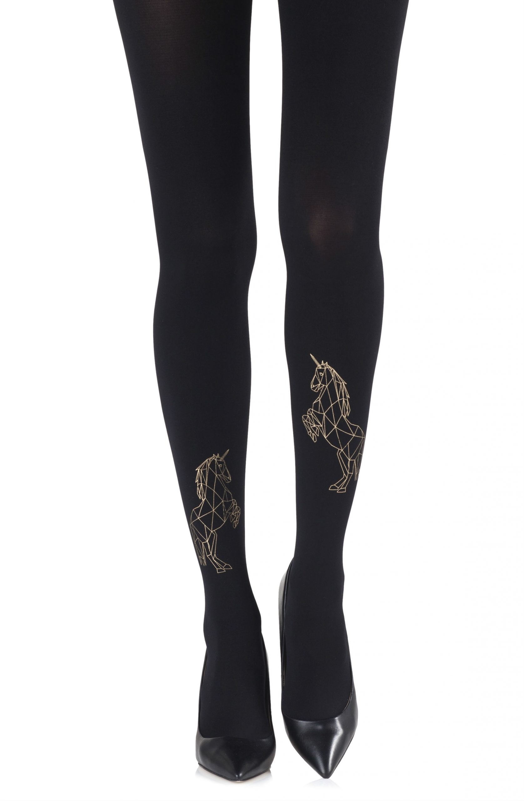 Zohara Magic Dance Gold Print Tights