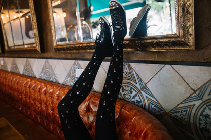 Zohara Palm Beach Black Tights