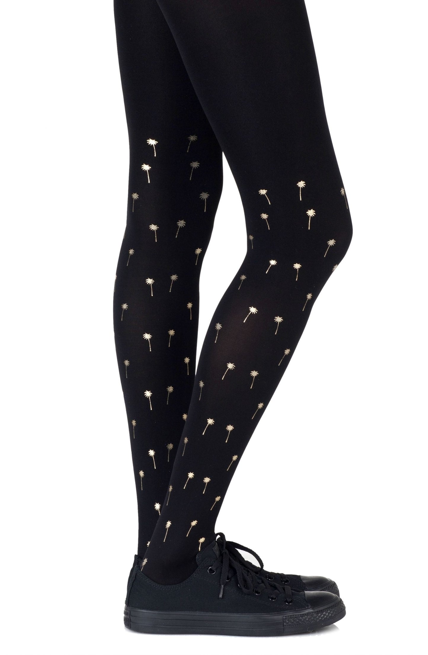 Zohara Palm Beach Black Tights