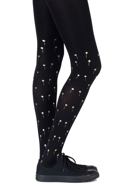 Zohara Palm Beach Black Tights