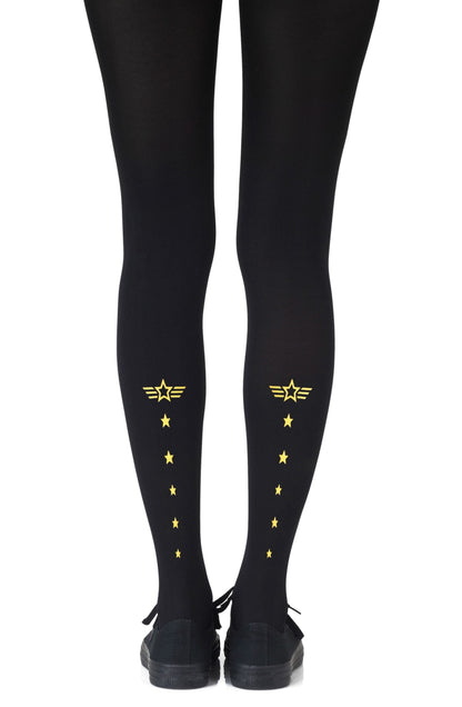 Zohara Top Gun Yellow Print Tights