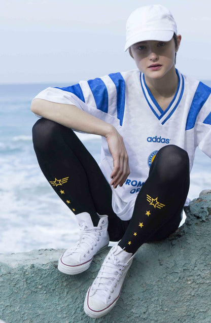 Zohara Top Gun Yellow Print Tights