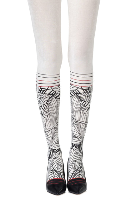 Zohara Waikiki Nights Cream Tights